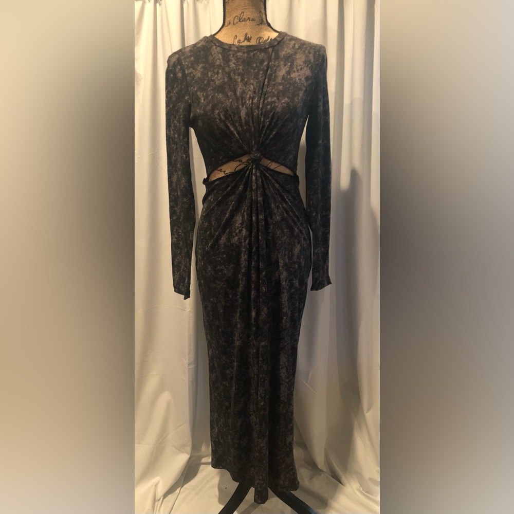Maxi Dress with Front Cutout by Honey Punch
